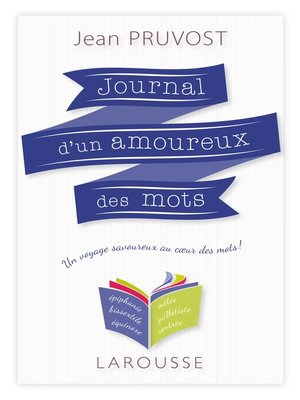 cover image of Journal d'un amoureux des mots